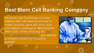 Best Stem Cell Banking Company