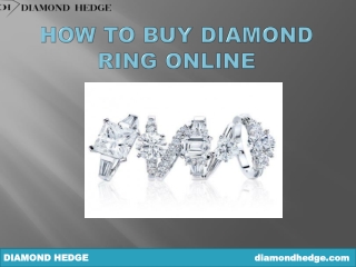 How To Buy an Diamond Ring Online