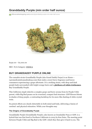 Granddaddy Purple