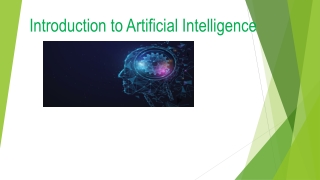 Introduction to Artificial Intelligence