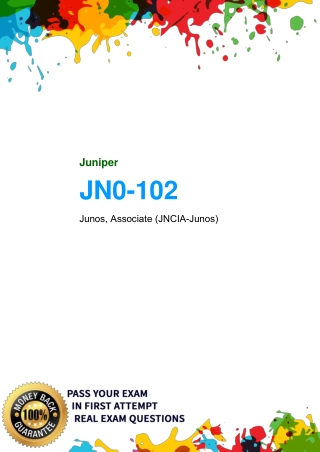 Juniper JN0-102 dumps PDF -  100% passing Guarantee