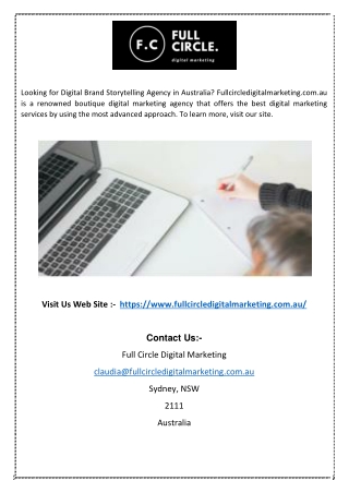 Boutique Digital Marketing Services in Australia | Fullcircledigitalmarketing.co