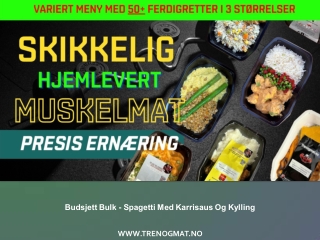 Budsjett Bulk - Spagetti Med Karrisaus Og Kylling