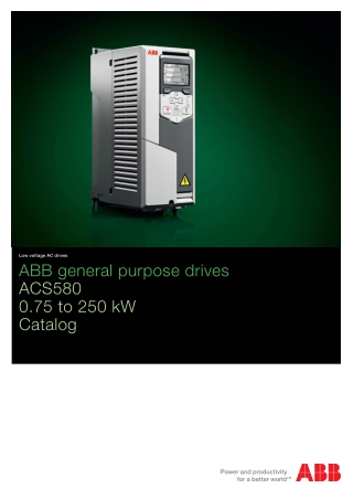 ABB ACS580 General Purpose Drives | PDF | Seeautomation & Engineers