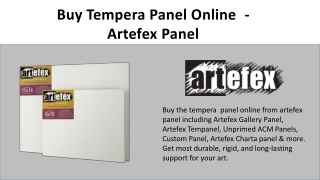Buy Tempera Panel Online  - Artefex Panel