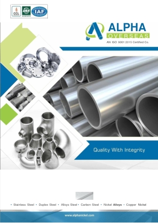 Product Catalogue - Alpha Overseas