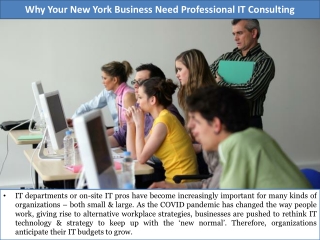 Why Your New York Business Need Professional IT Consulting