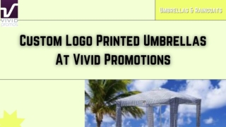 Beat The Competition And The Weather With Custom Printed Umbrellas
