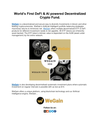 Wegain Coin