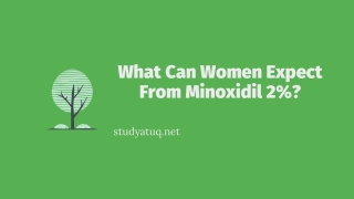 What Can Women Expect From Minoxidil 2%?