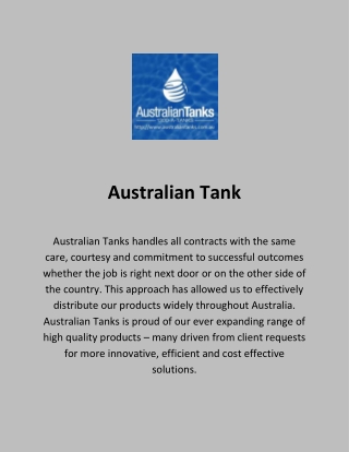 Grease Traps - Australian Tank