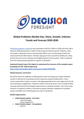Global Probiotics Market.docx