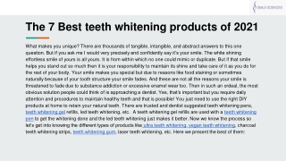 The 7 Best teeth whitening products of 2021