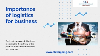 Importance of logistics for business