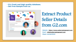 Extract Product Seller Details from G2.com