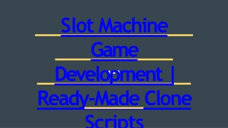 Best Slot Machine Game Development - DOD IT SOLUTIONS