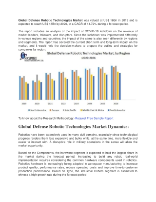 Global Defense Robotic Technologies Market was valued at US (3)