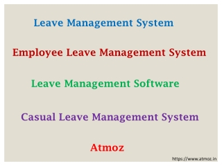 Atmoz - Leave Management System | Employee Leave Management System