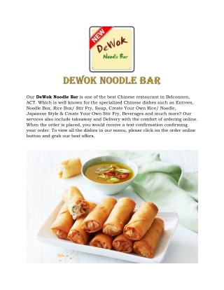 DeWok Noodle Bar