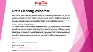 Drain Cleaning Wildomar