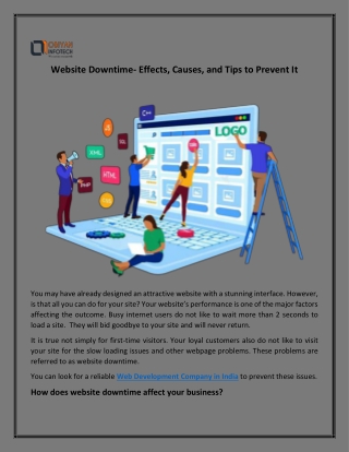 Website downtime- Effects, causes, and tips to prevent it