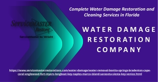 Water Damage Restoration company in Sarasota