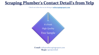 Scraping Plumber's Contact Detail's from Yelp