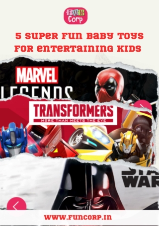 5 super fun baby toys for entertaining kids