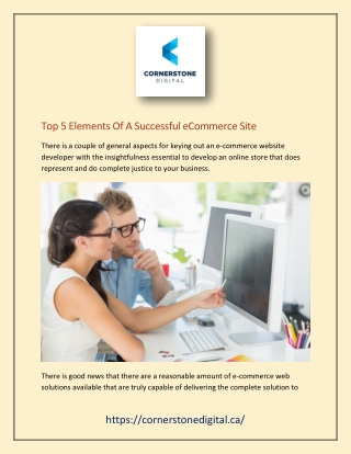 Top 5 Elements Of A Successful eCommerce Site