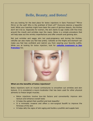 Belle, Beauty, and Botox!