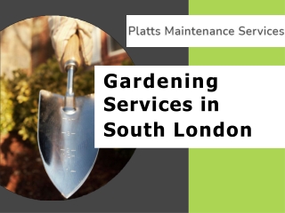 Gardening Services in South London | Professional Garden Cleaners