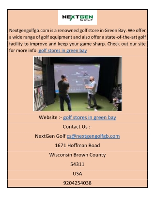 golf equipment green bay avbh