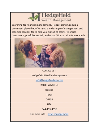 Asset Management  Hedgefieldwm