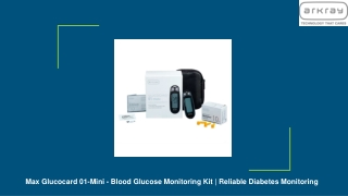 Buy Accurate Blood Glucose Monitoring System Glucocard Mini In India – Arkray India