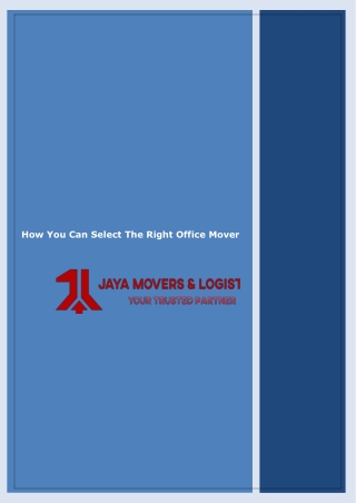 Hire Office Movers in Malaysia