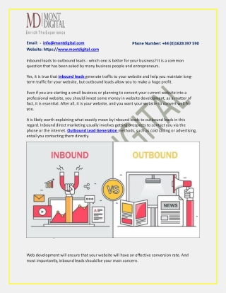 What Is the Difference Between Inbound Leads and Outbound Leads?