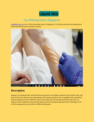 Top Waxing Salons Singapore