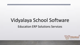 Education ERP Solutions Services