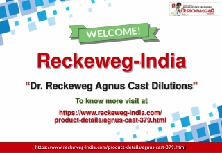 Dr. Reckeweg Agnus Cast Dilutions