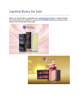 Lipstick Boxes for Sale