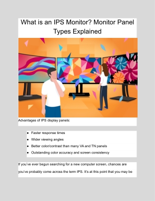 What is an IPS Monitor_ Monitor Panel Types Explained