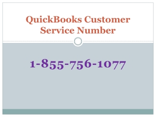 QuickBooks Customer Service Number 1-855-756-1077