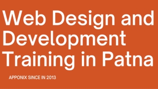 Web Design and Development Training in Patna
