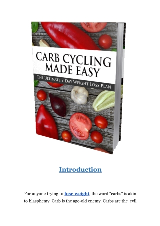 Carb Cycling Made Easy