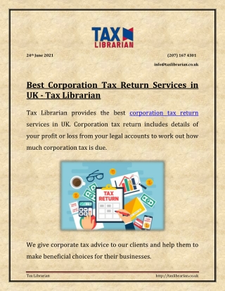 Corporation Tax Return - Tax Librarian