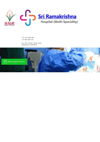 Brain | Spine Tumor Surgery Hospitals in Coimbatore - Sri Ramakrishna Hospital