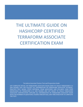 The Ultimate Guide on HashiCorp Certified Terraform Associate Certification Exam