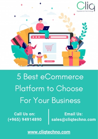 5 Best eCommerce Platform to Choose For Your Business