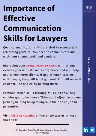 Importance of Effective Communication Skills for Lawyers