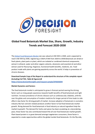 Global Food Botanicals Market.docx
